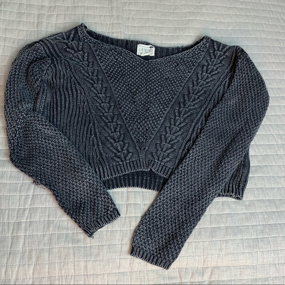 Cropped grey Sweater